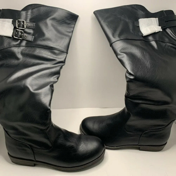 COPY - journee collection wc-tori womens boot black 9.5 - Picture 2 of 5